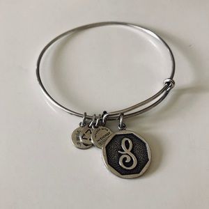 Alex and Ani S Initial Charm Bangle